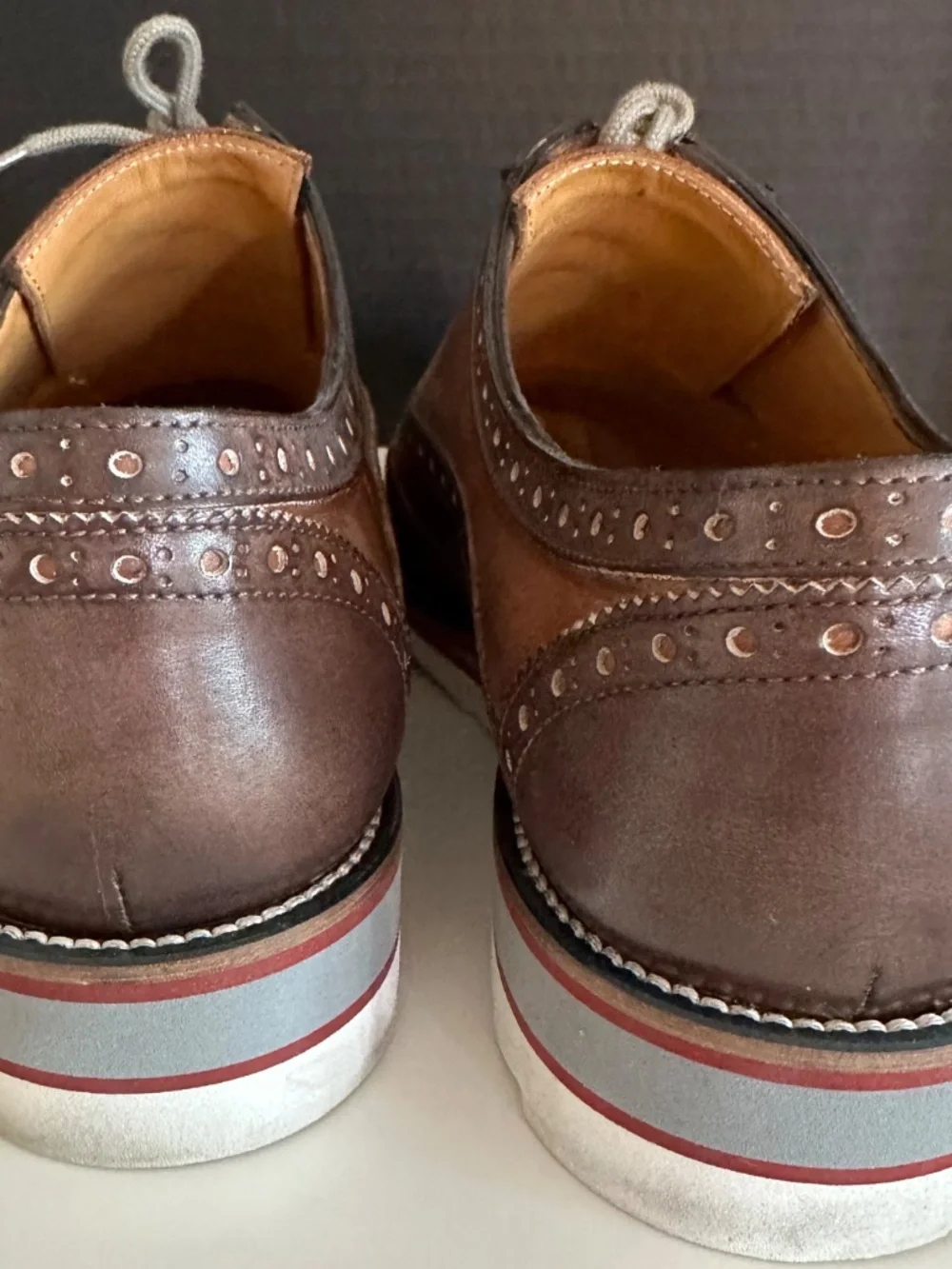 Jose Real | Derby Sport BROWN Multi Tone | Italian Nubuck Leather | 42 | A618